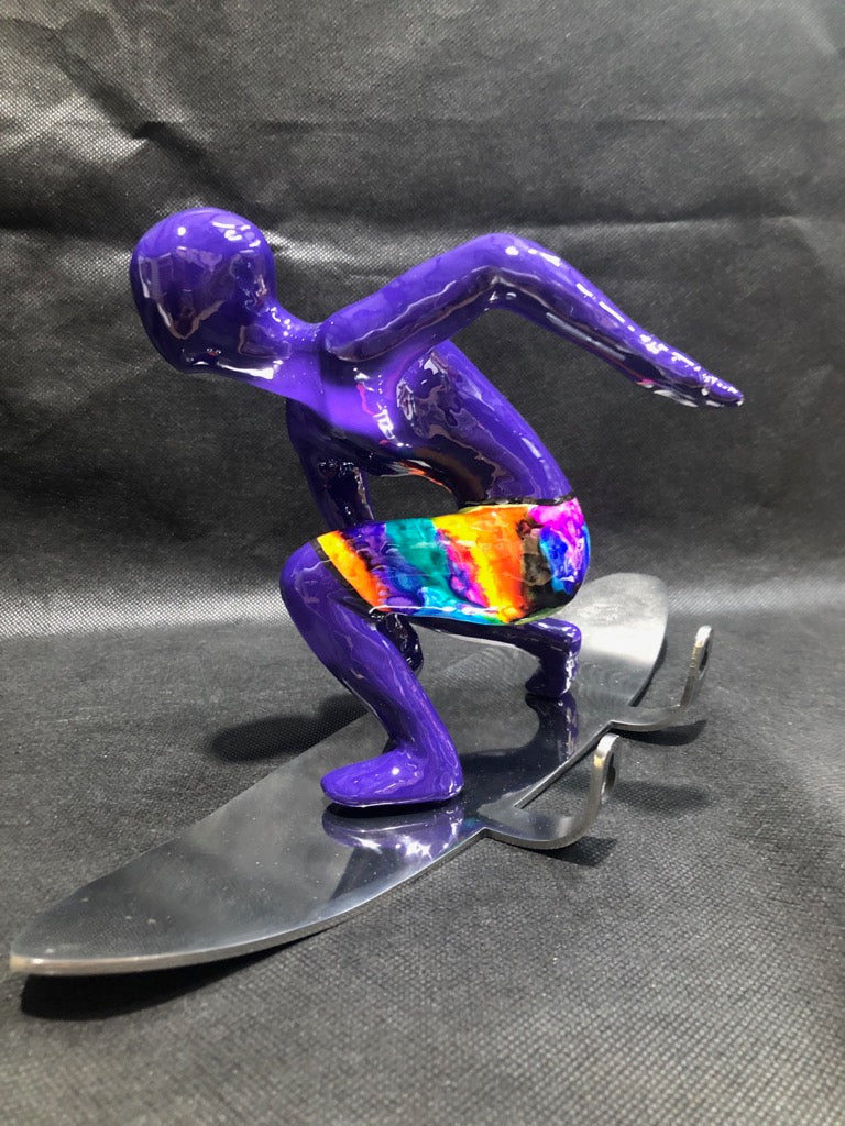 Ancizar Marin Kneeling Surfer - Purple