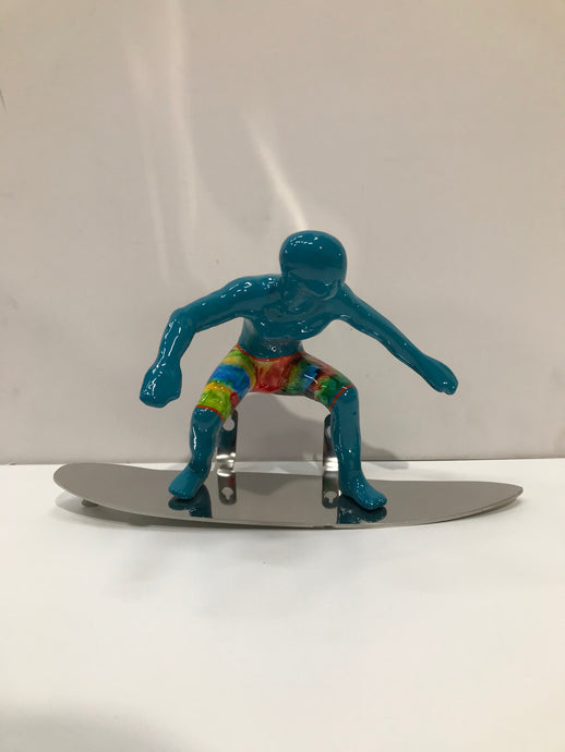 Ancizar Marin Squatting Surfer - Teal