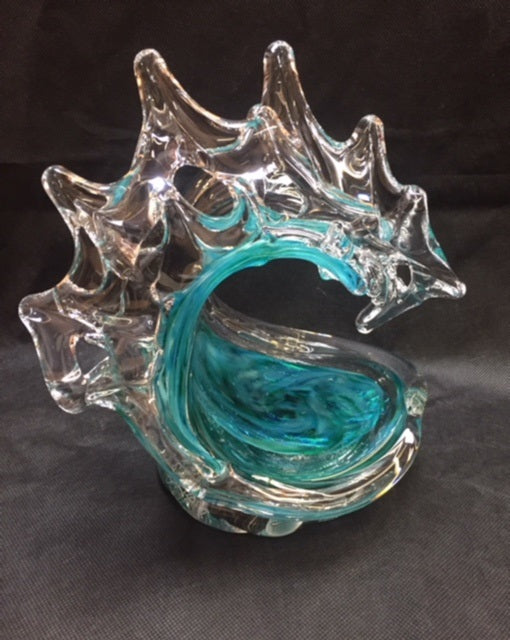 David Wight Glass Wave - Tsunami Turquoise