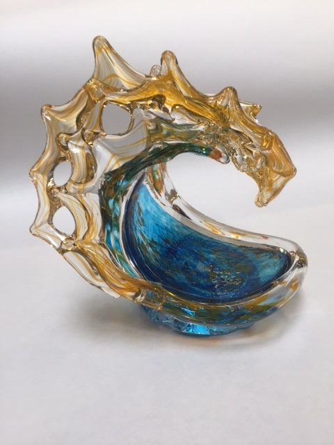 David Wight Glass Wave - Tsunami Sunset