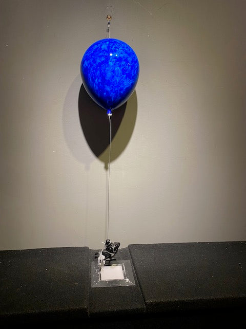 Ancizar Marin Balloon with Dog - Blue/ Black