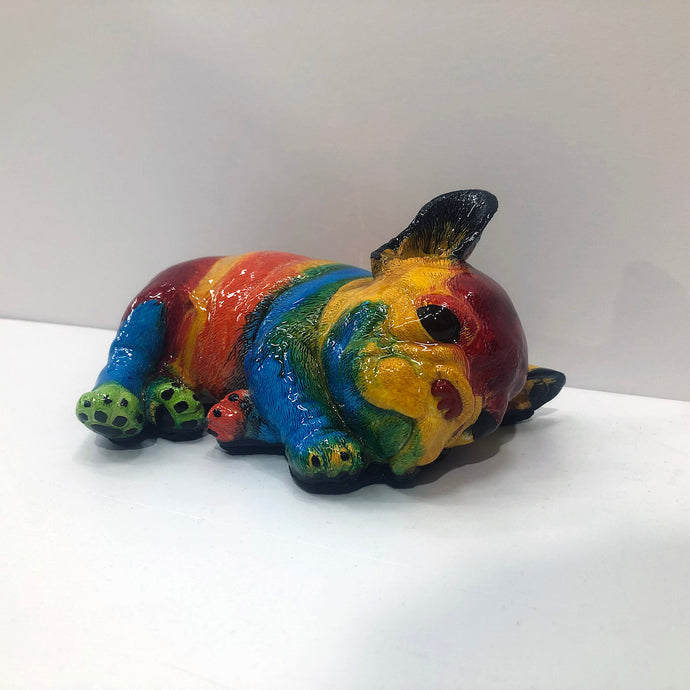 Ancizar Marin Small Sleepy Frenchie - Rainbow Swirl