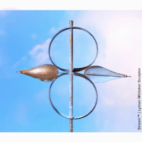 Lyman Whitaker "Stream" Wind Sculpture