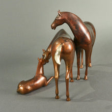 Loet Vanderveen Horse Family (Marbled Brown) Sculpture