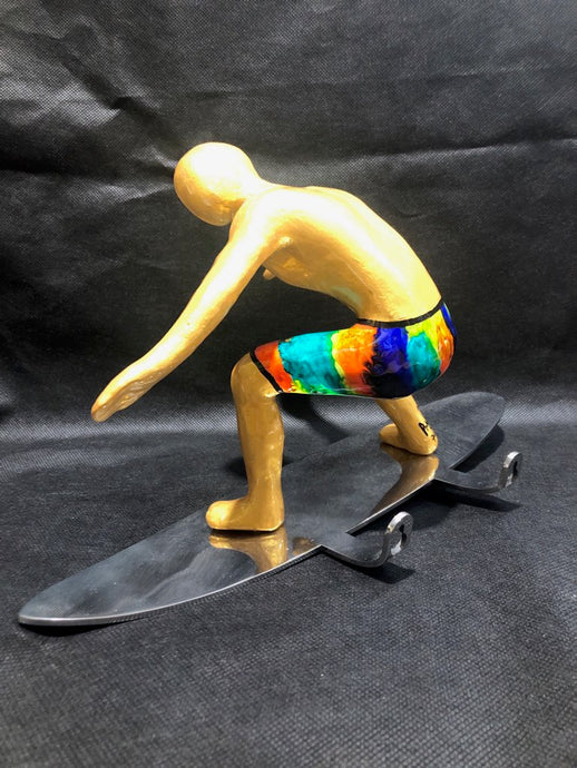 Ancizar Marin Squatting Surfer -  Gold