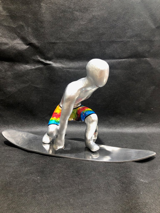 Ancizar Marin Kneeling Surfer - Silver