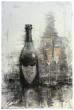 Michael Flohr "Cheers" Original Charcoal