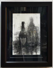 Michael Flohr "Cheers" Original Charcoal