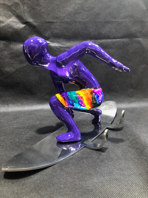 Ancizar Marin Kneeling Surfer - Purple