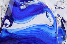 David Wight Glass Wave - Double Tsunami Cobalt